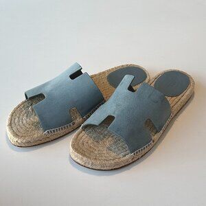 Hermes Antigua Espadrille Slide